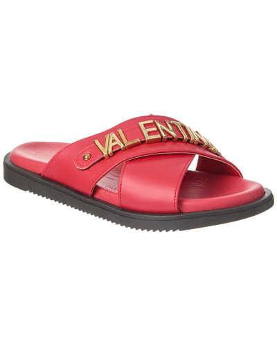 Shop Valentino By Mario Valentino Gea Leather Sandal In Red