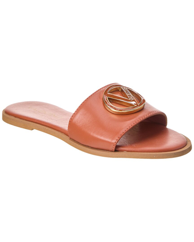 Shop Valentino By Mario Valentino Bugola Leather Sandal In Brown