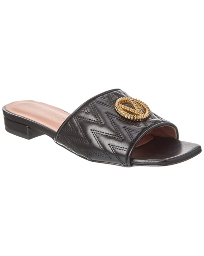 Shop Valentino By Mario Valentino Afrodite Leather Sandal In Black