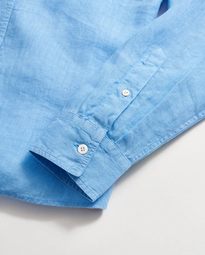 Shop Billy Reid Tuscumbia Linen Shirt Button Down In French Blue
