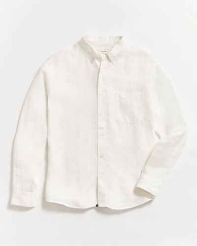 Billy Reid Tuscumbia Linen Shirt Button Down In White