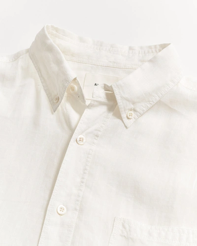 Billy Reid Tuscumbia Linen Shirt Button Down In White