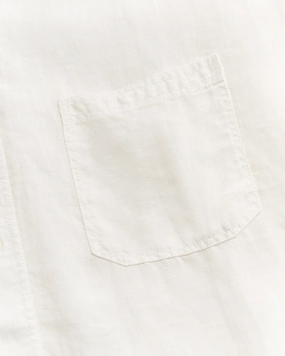 Billy Reid Tuscumbia Linen Shirt Button Down In White