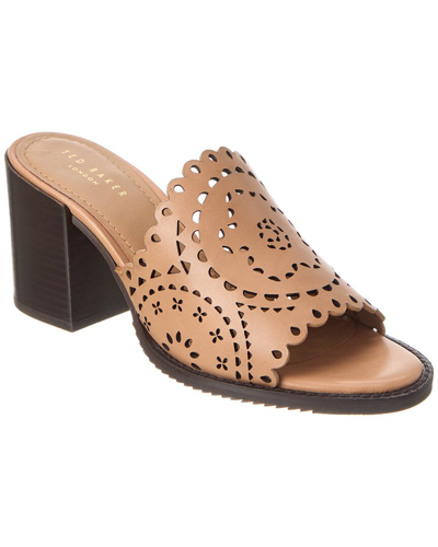 Shop Ted Baker Beebah Leather Sandal In Brown
