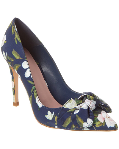 Shop Ted Baker Hyra Canvas Pump In Blue