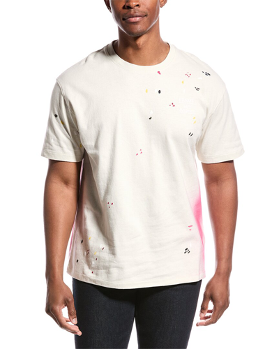 Shop Frame Denim Oversized Color Spray T-shirt In White