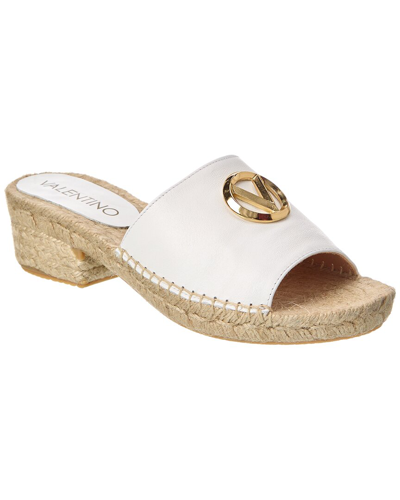 Shop Valentino By Mario Valentino Gina Leather Sandal In White
