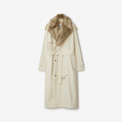 Shop Burberry Long Kennington Trench Coat In Calico