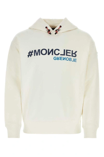 Shop Moncler Sweatshirts In White