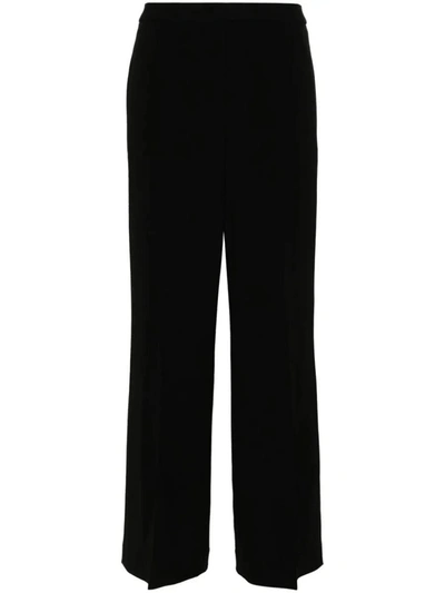 Shop Theory Wide Pull On Admiral Crepe Trouser Clothing In Black