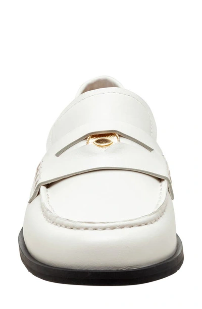 Shop Lisa Vicky Gambit Penny Loafer In Winter White