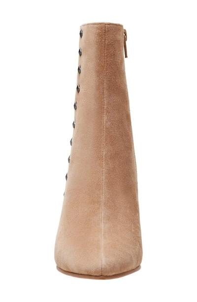 Lisa Vicky Sassy Pointed Toe Wedge Bootie In Saddle