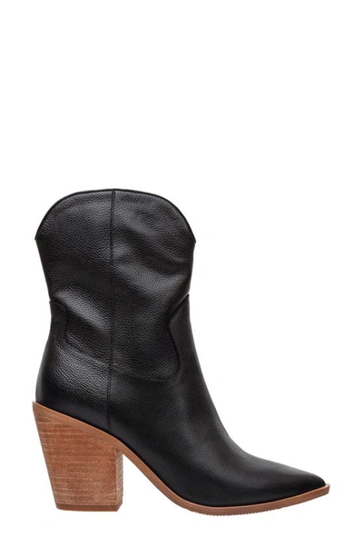 Shop Lisa Vicky Maven Western Boot In Black Leather