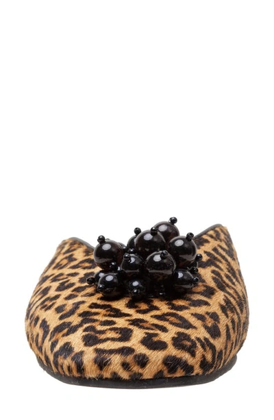 Shop Lisa Vicky Glow Genuine Calf Hair Mule In Leopard Haircalf