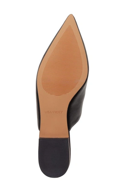 Lisa Vicky Moment Pointed Toe Mule In Black