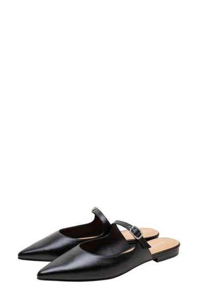 Lisa Vicky Moment Pointed Toe Mule In Black