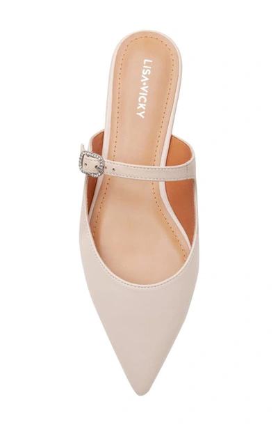 Shop Lisa Vicky Moment Pointed Toe Mule In Nude