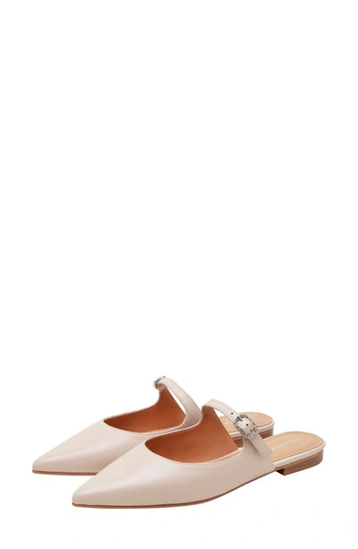 Lisa Vicky Moment Pointed Toe Mule In Nude