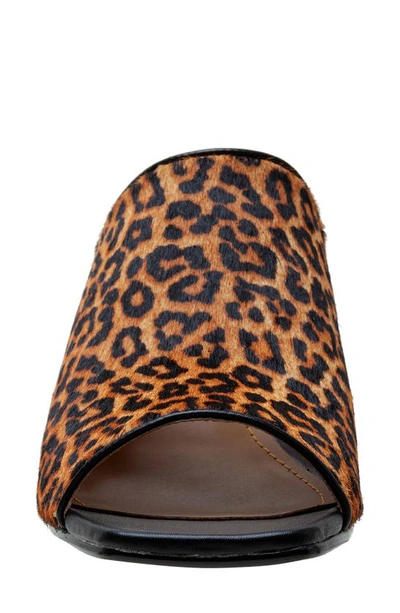 Shop Lisa Vicky Ideal Genuine Calf Hair Open Toe Mule In Leopard Haircalf