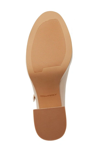 Lisa Vicky Bobble Platform Pump In Beige Patent