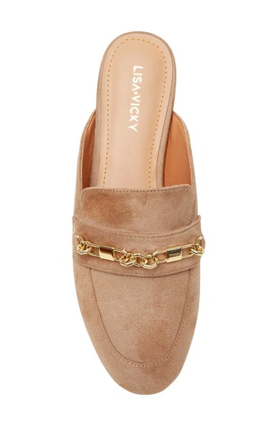 Shop Lisa Vicky Effect Mule In Tan Camel