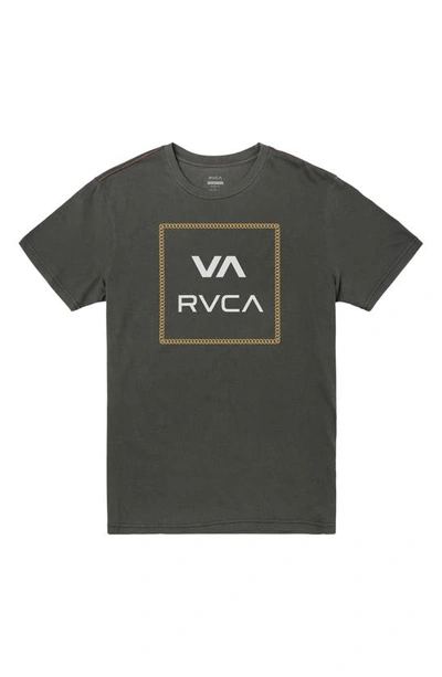 Shop Rvca All The Way Graphic T-shirt In Pirate Black