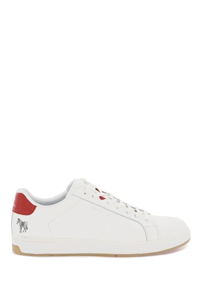 Shop Ps By Paul Smith Sneakers Albany In White, Red