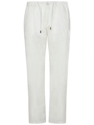 Shop Herno Trousers In Bianco