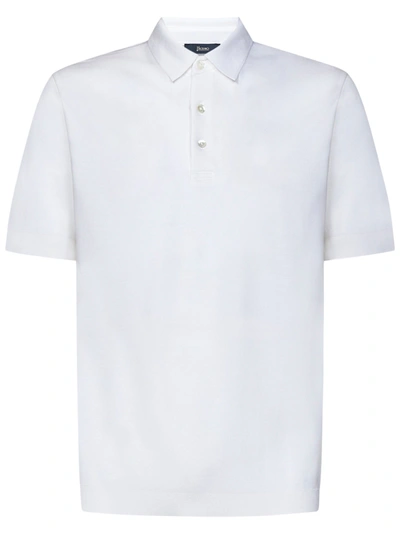Shop Herno Polo Shirt In Bianco