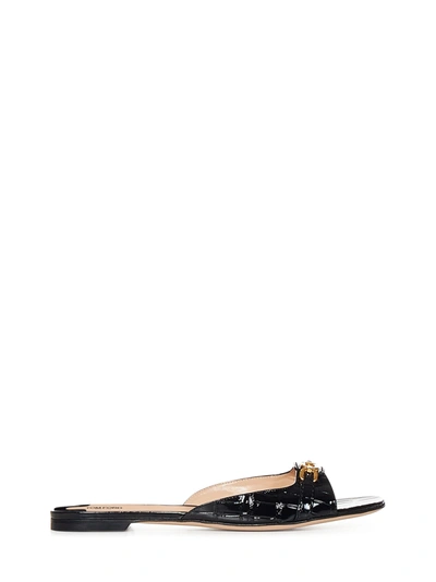 Shop Tom Ford Whitney Sandals In Nero