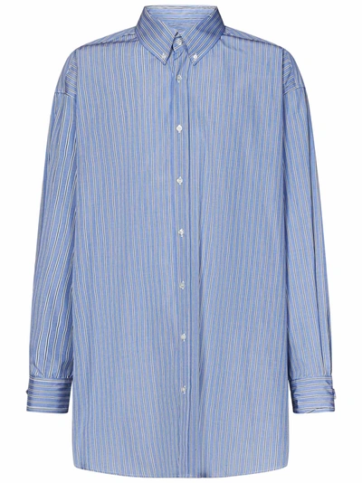Shop Maison Margiela Shirt In Blu