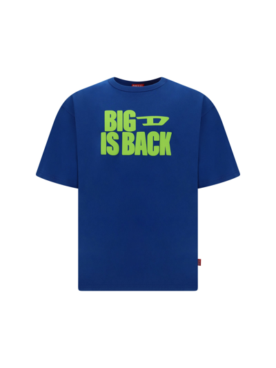 Shop Diesel T-shirt In 428 - Classic Blue