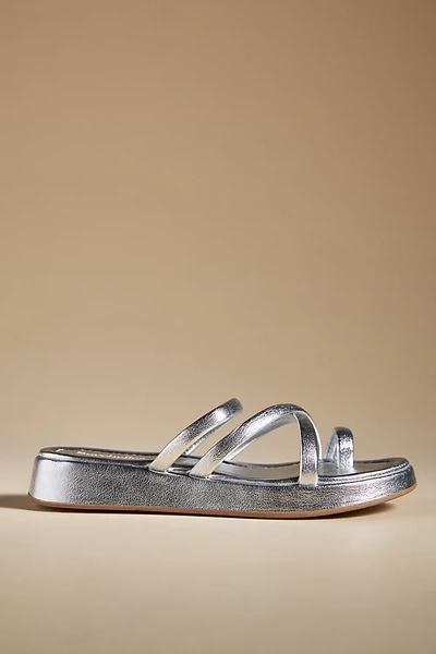 Shop Seychelles Rule The World Sandals In Silver