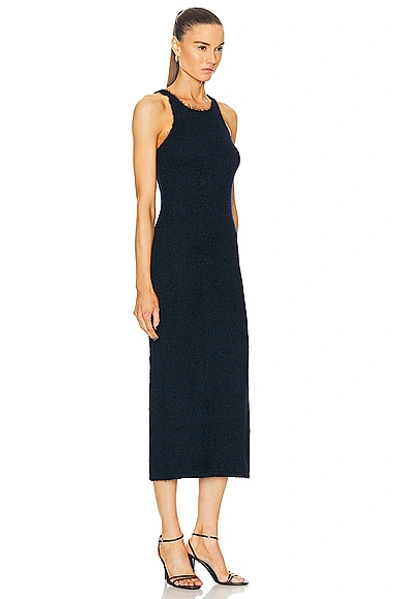 Shop Khaite Jaime Dress In Navy