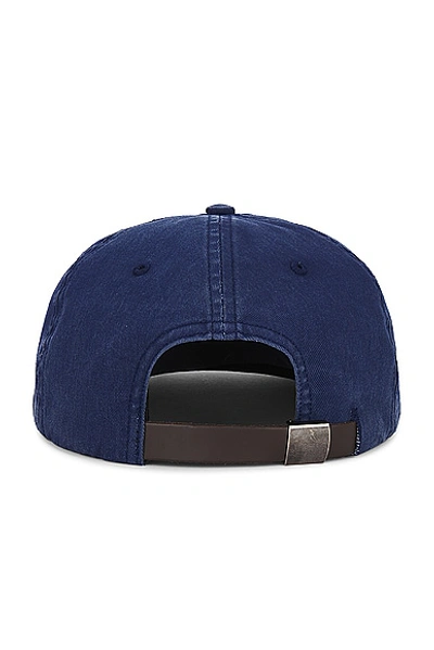 Shop By Parra Fast Food Logo 6 Panel Hat In Navy Blue