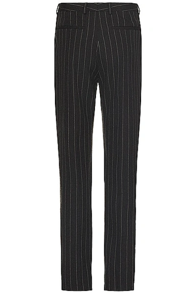 Shop Saint Laurent Pantalons Taille Hau In Anthracite Craie