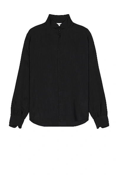 Saint Laurent Chemise Col Chemine In Noir