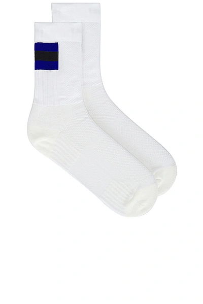 Shop On Tennis Sock In White & Indigo