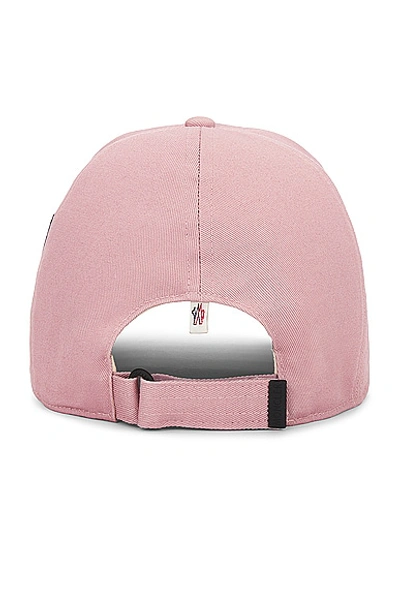 Shop Moncler Baseball Cap In Pink
