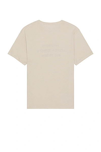 Shop Saturdays Surf Nyc Reverse Nyc Division Standard Short Sleeve Tee In Pumice Stone