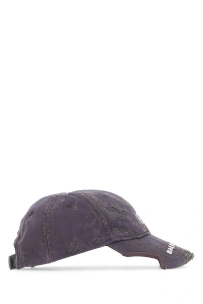 Shop Balenciaga Hats And Headbands In Purple