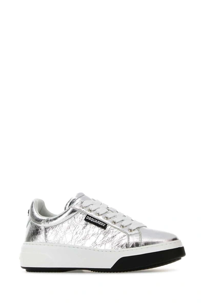Shop Dsquared2 Dsquared Sneakers In Silver