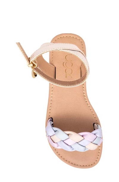 Shop Sugar Kids' Braid Sandal In Pastel