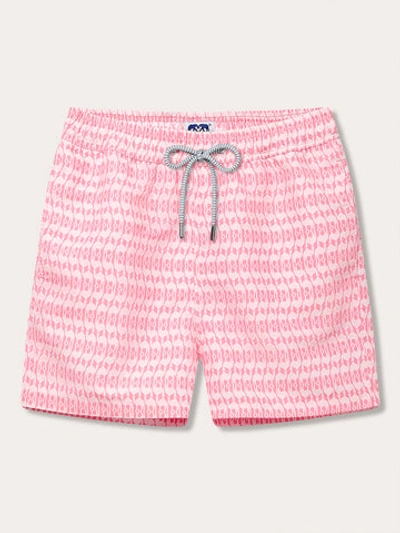Shop Love Brand & Co. Men's Camel Mirage Pink Staniel Swim Shorts