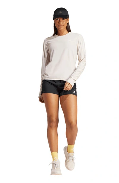 Shop Adidas Originals Own The Run Long Sleeve T-shirt In Putty Mauve