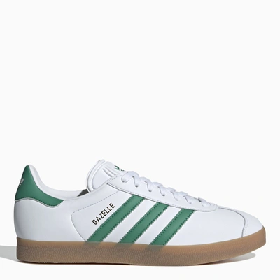Shop Adidas Originals | Gazelle White/green Sneakers