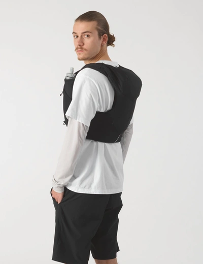Shop Salomon Acs Skin 5 Trail Running Backpack In Black