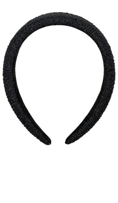 Shop Emi Jay Halo Headband In Black Ruffle