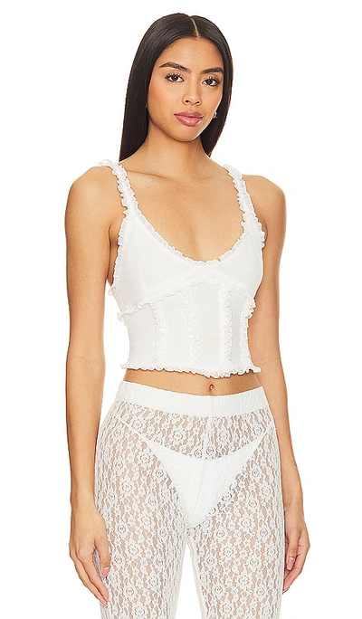 Guizio Soler Corset Top In 象牙白