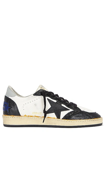Shop Golden Goose Ball Star Nappa Leather Toe In 白色、黑色和灰色